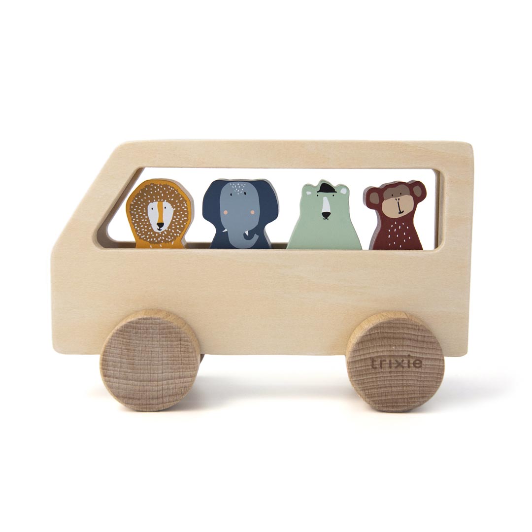 Wooden animal bus